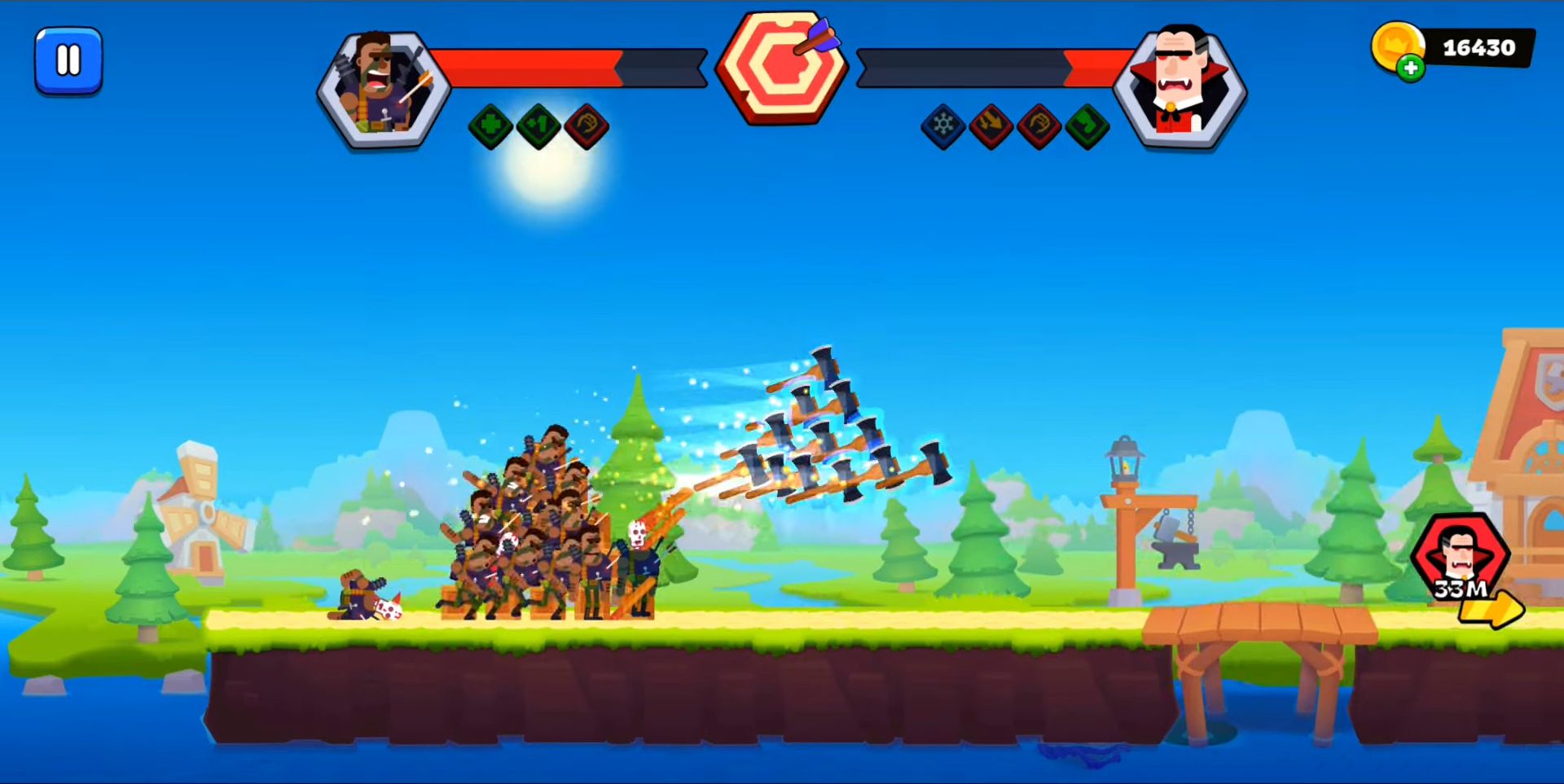 Full version of Android Shooter game apk 300 Bowmen - PvP Battles for tablet and phone.