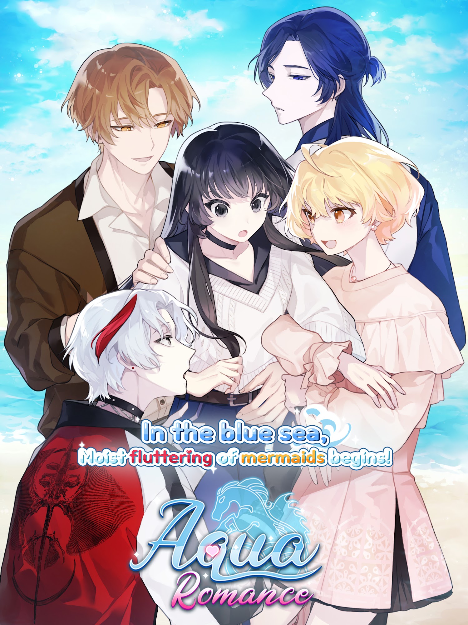 Full version of Android Dating simulators game apk Aqua Romance: Mermaid Otome for tablet and phone.