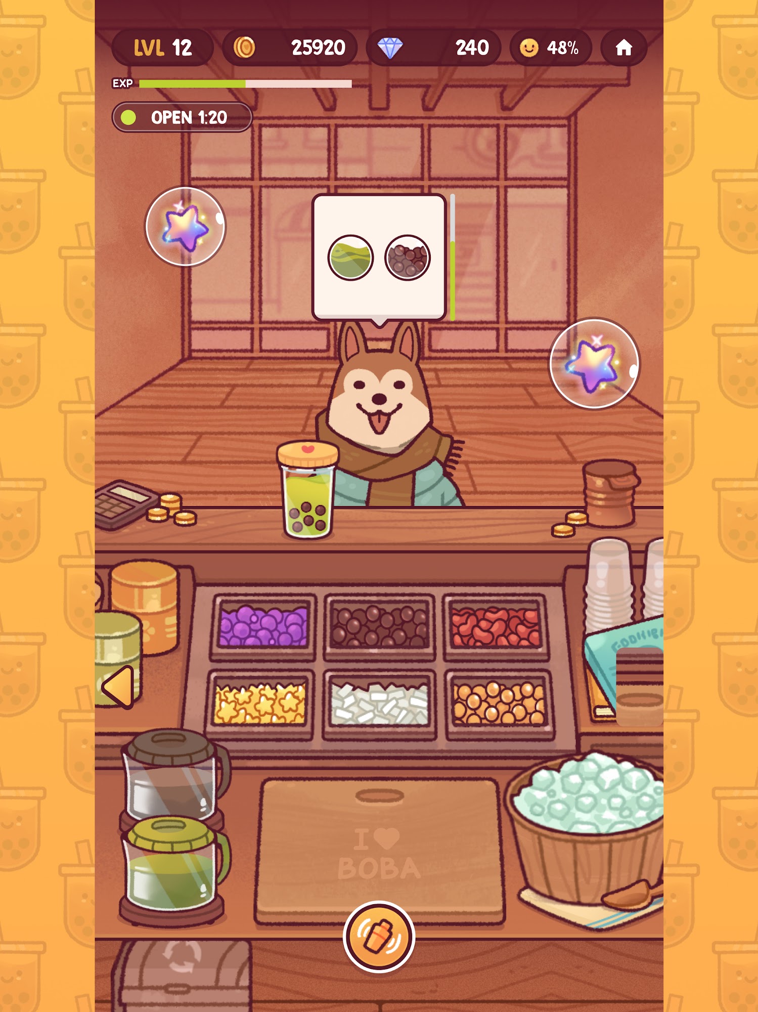 Full version of Android Cooking game apk Boba Tale for tablet and phone.