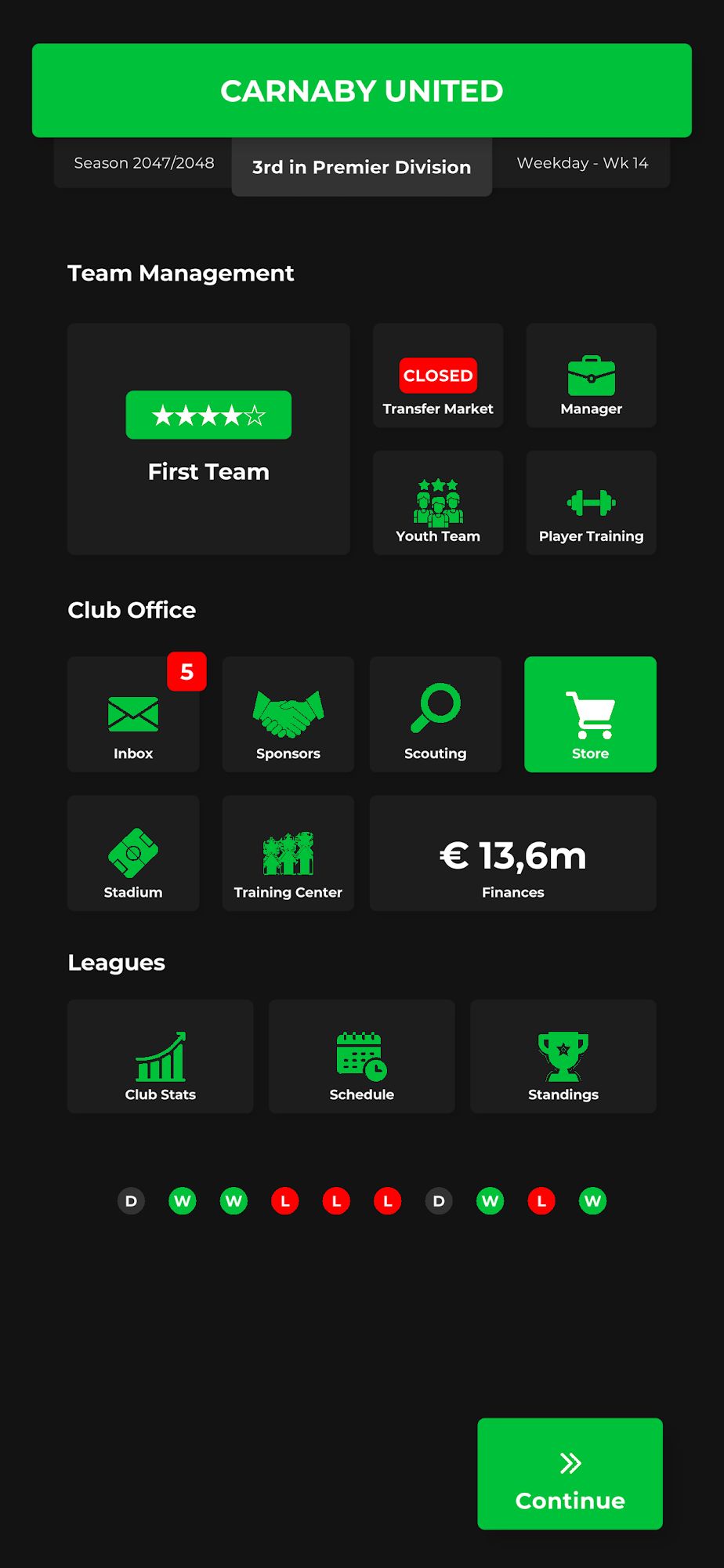 Full version of Android Management game apk Club Boss - Football Game for tablet and phone.