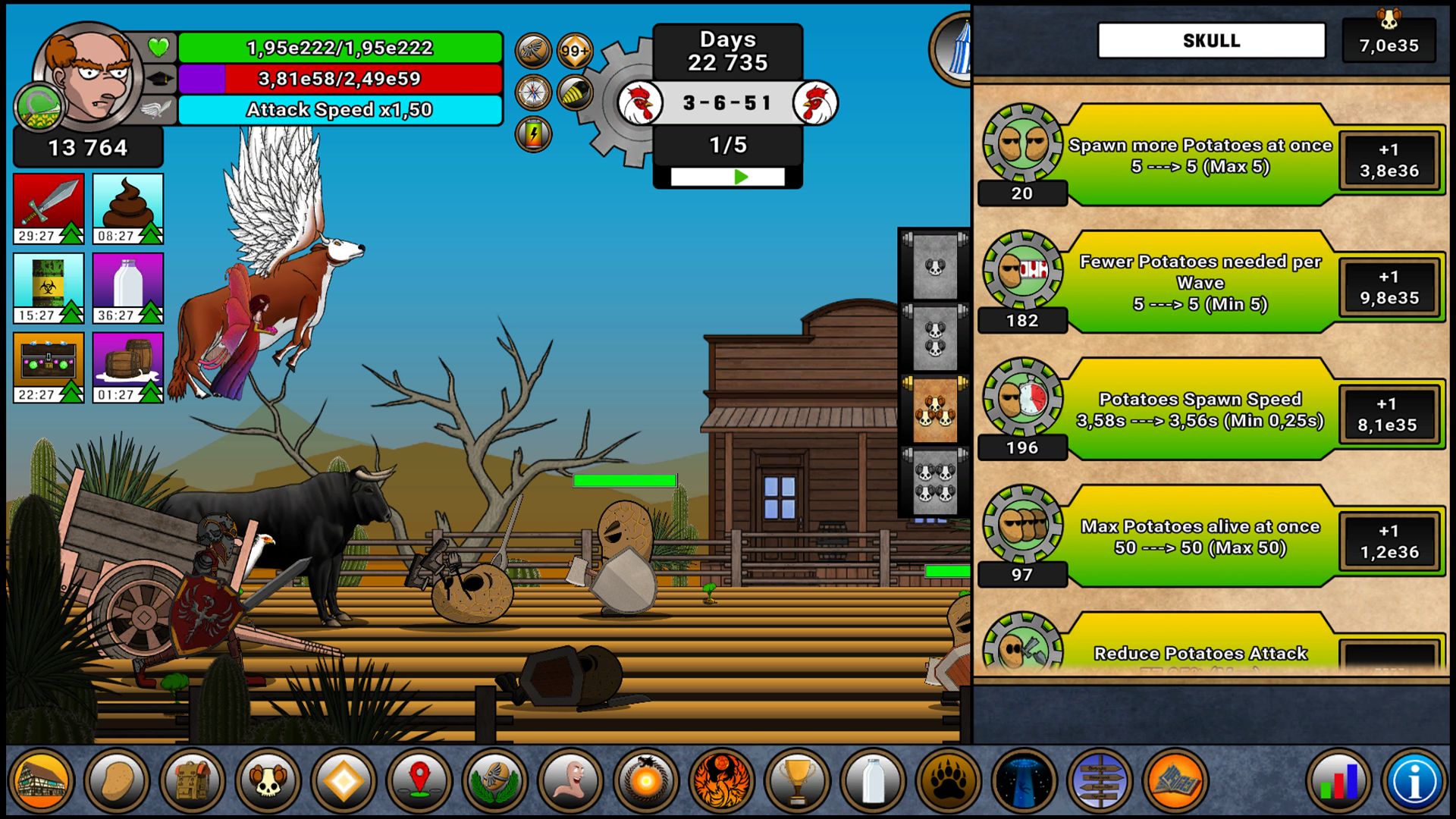 Download Farmer Against Potatoes Idle Android free game.