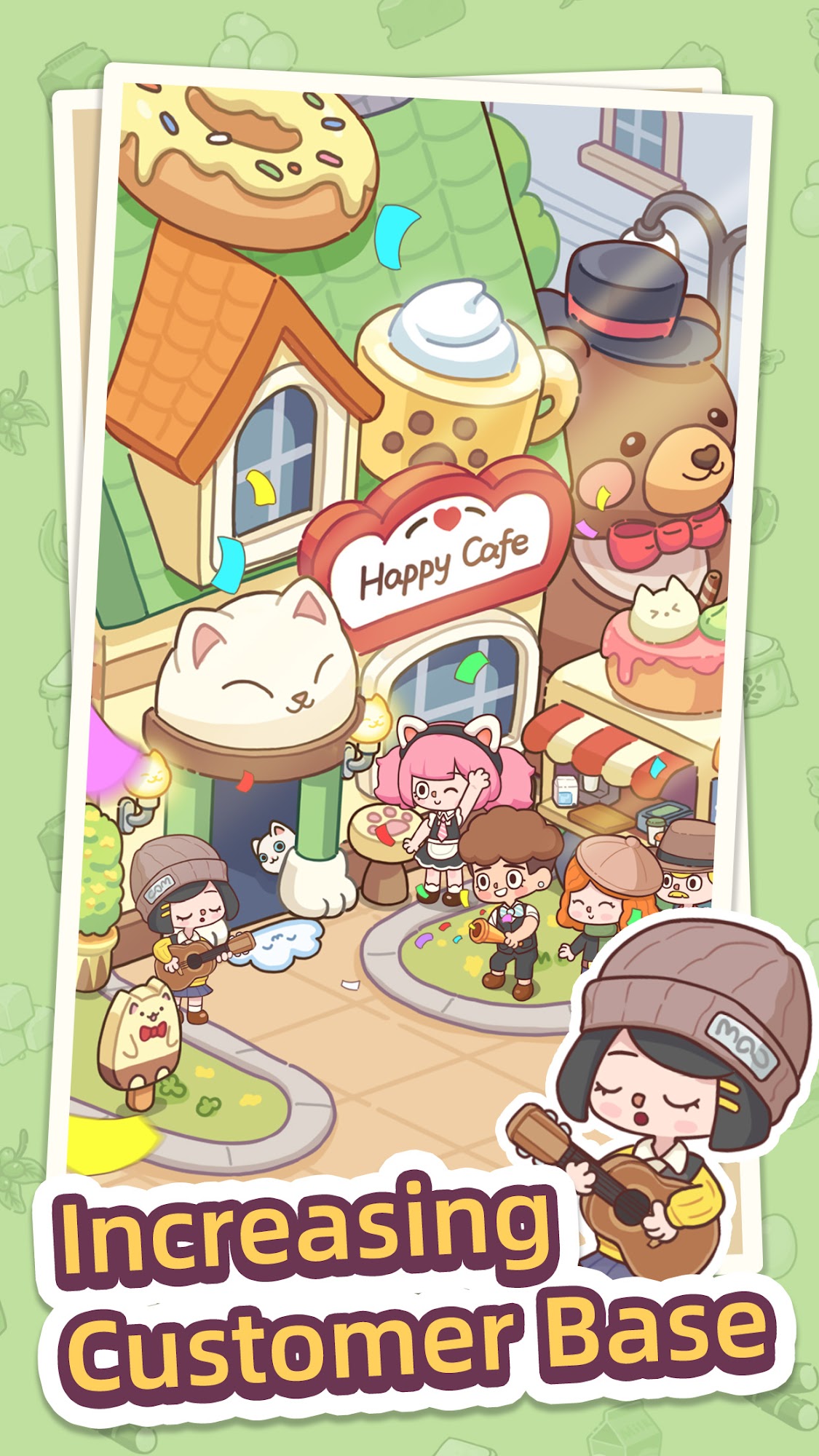 Full version of Android Management game apk Happy Dessert Cafe for tablet and phone.