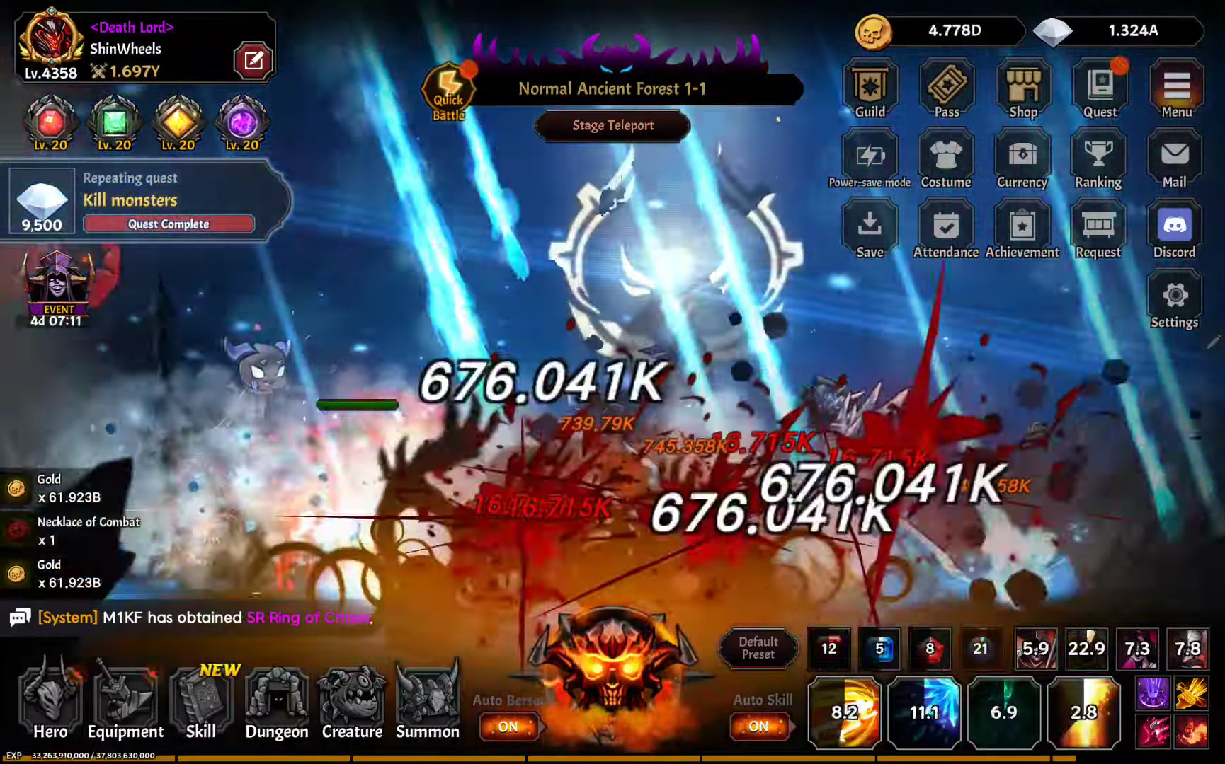 Full version of Android Clicker game apk Idle Berserker: legend of rpg for tablet and phone.