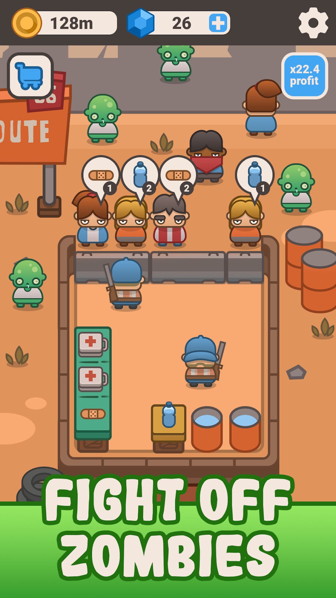 Full version of Android Management game apk Idle Outpost: Upgrade Games for tablet and phone.
