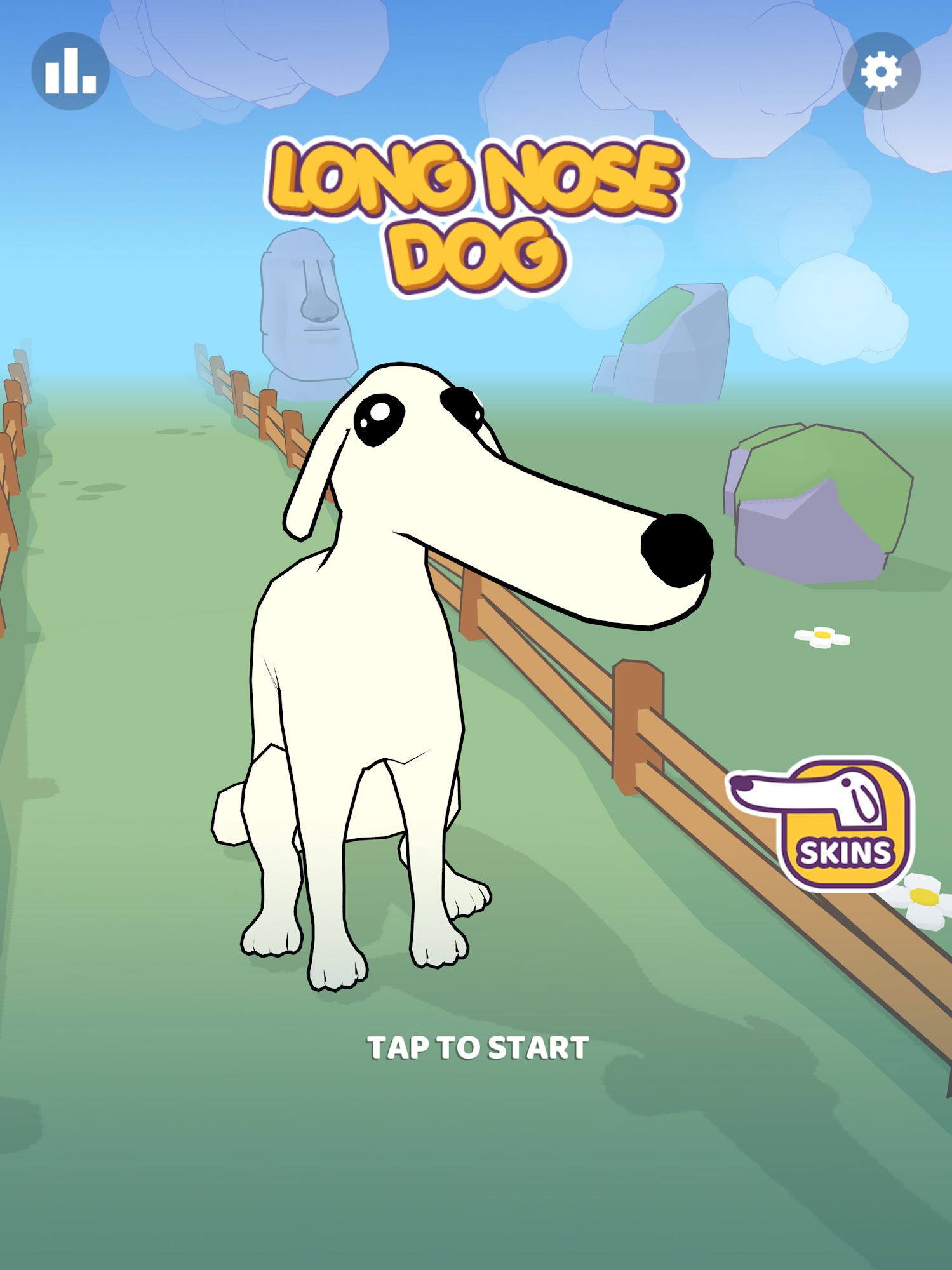 Full version of Android Snake game apk Long Nose Dog for tablet and phone.