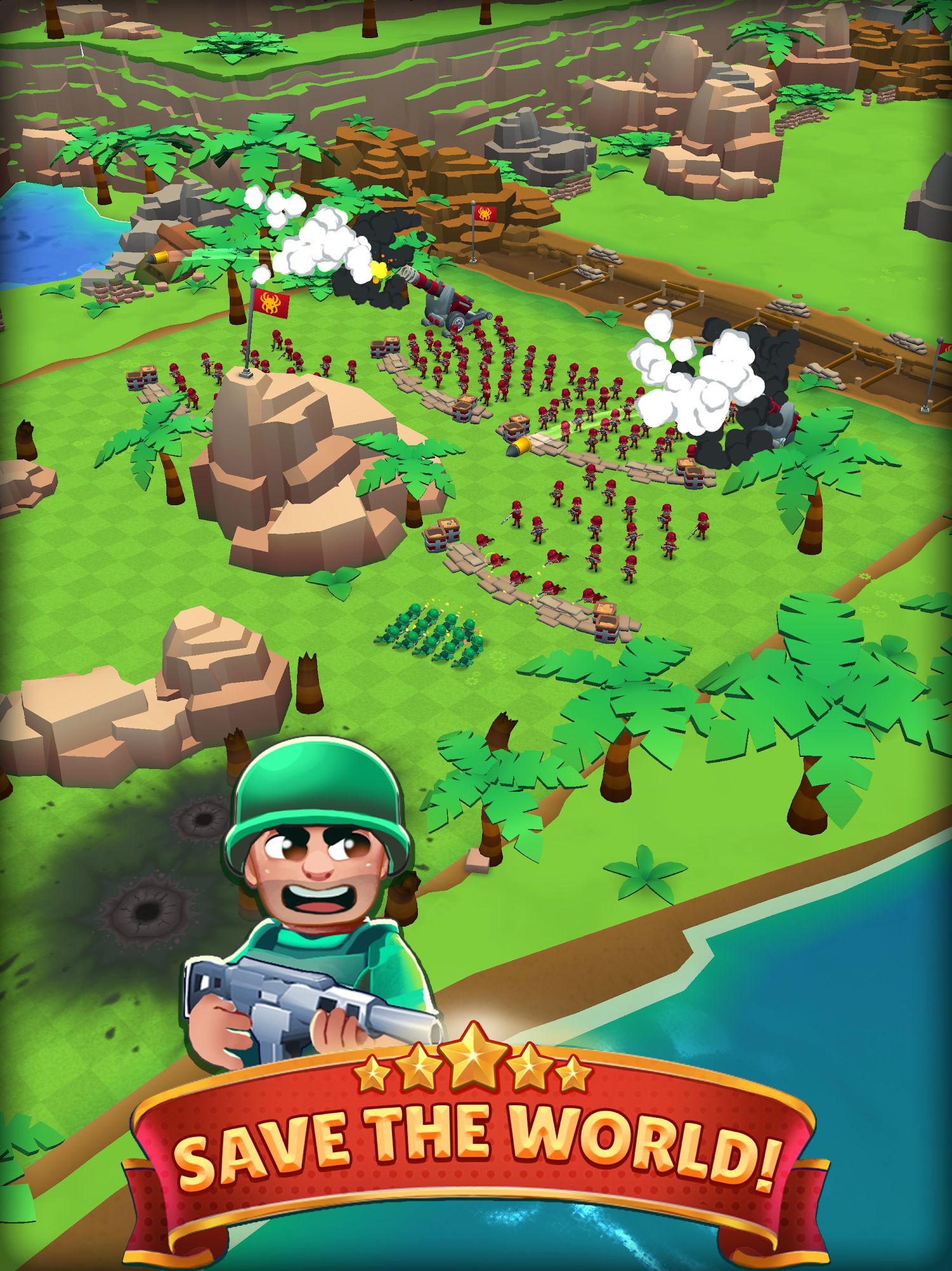 Full version of Android Strategy game apk Marine Force: Heroes of War for tablet and phone.