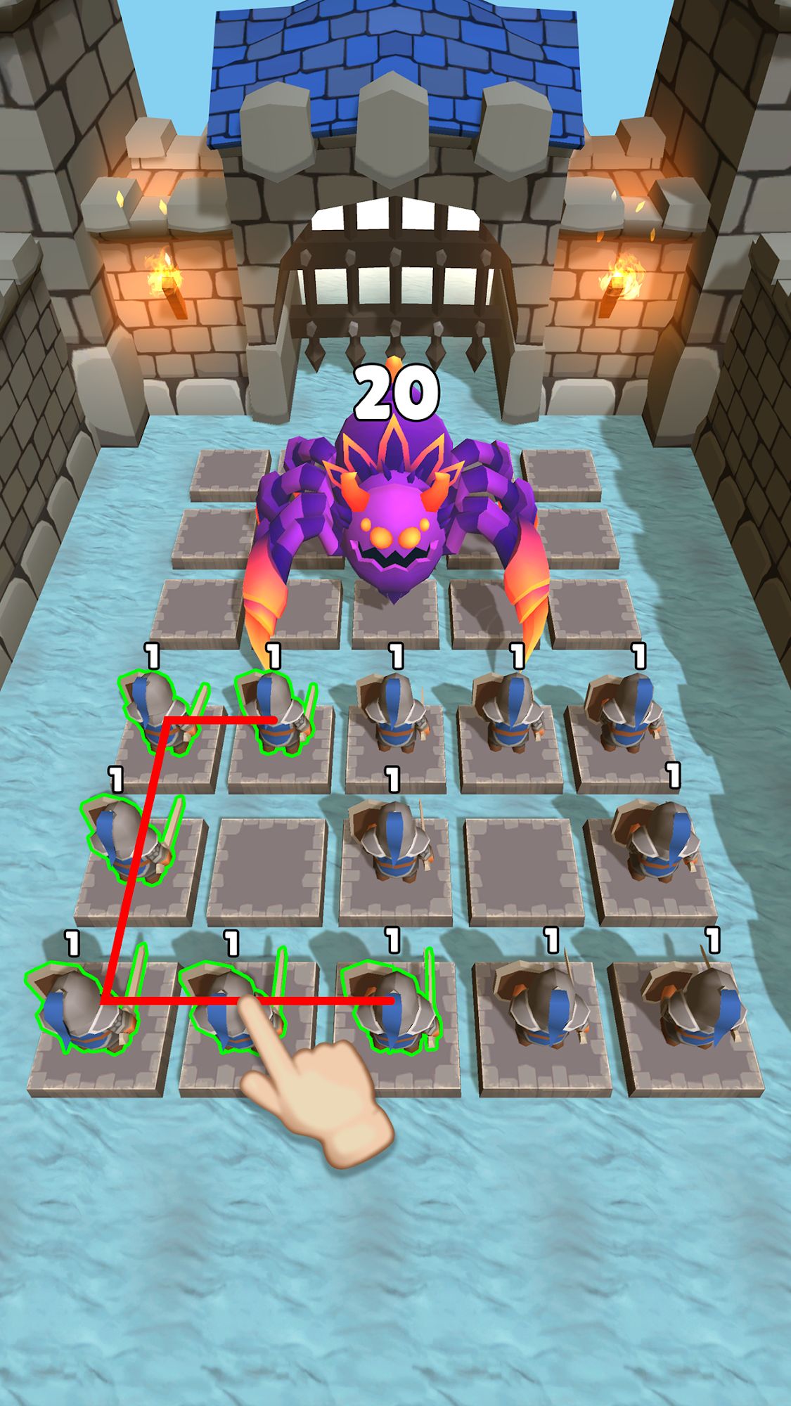 Full version of Android Time killer game apk Merge Master - Clash of Dragon for tablet and phone.