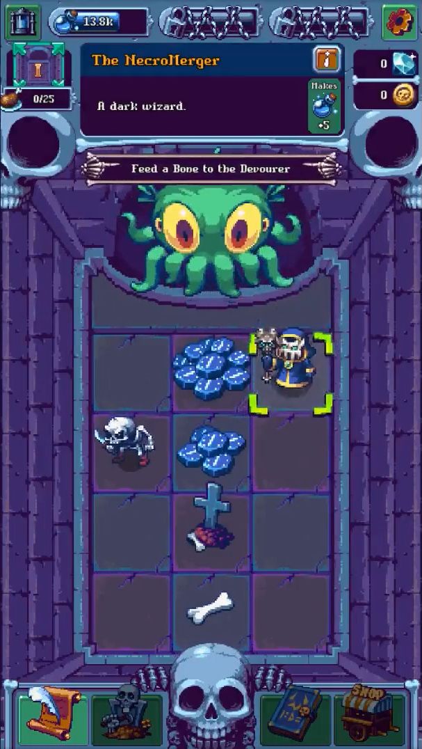Full version of Android Pixel art game apk NecroMerger - Idle Merge Game for tablet and phone.
