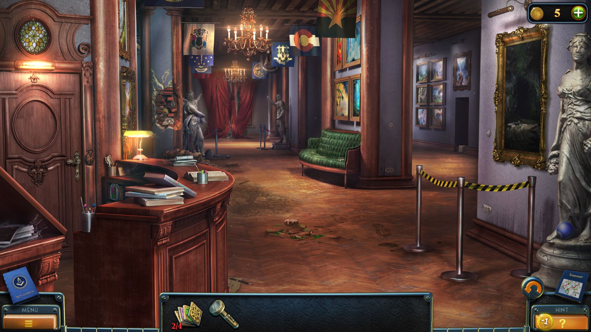 Full version of Android Hidden objects game apk New York Mysteries 5 for tablet and phone.