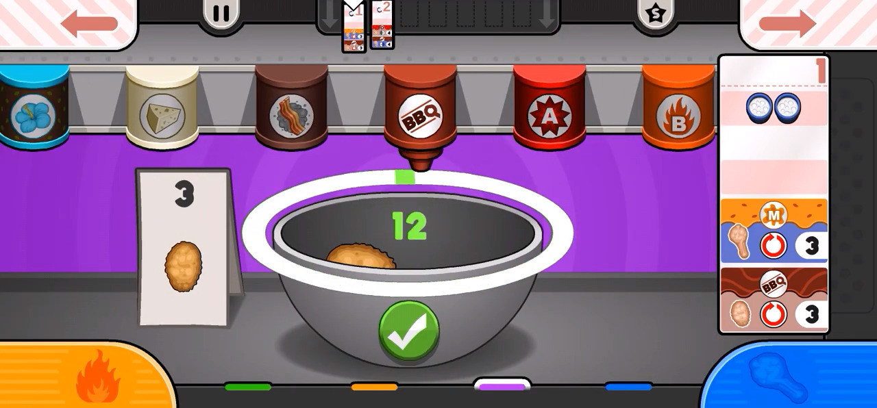 Full version of Android Cooking game apk Papa's Wingeria To Go! for tablet and phone.