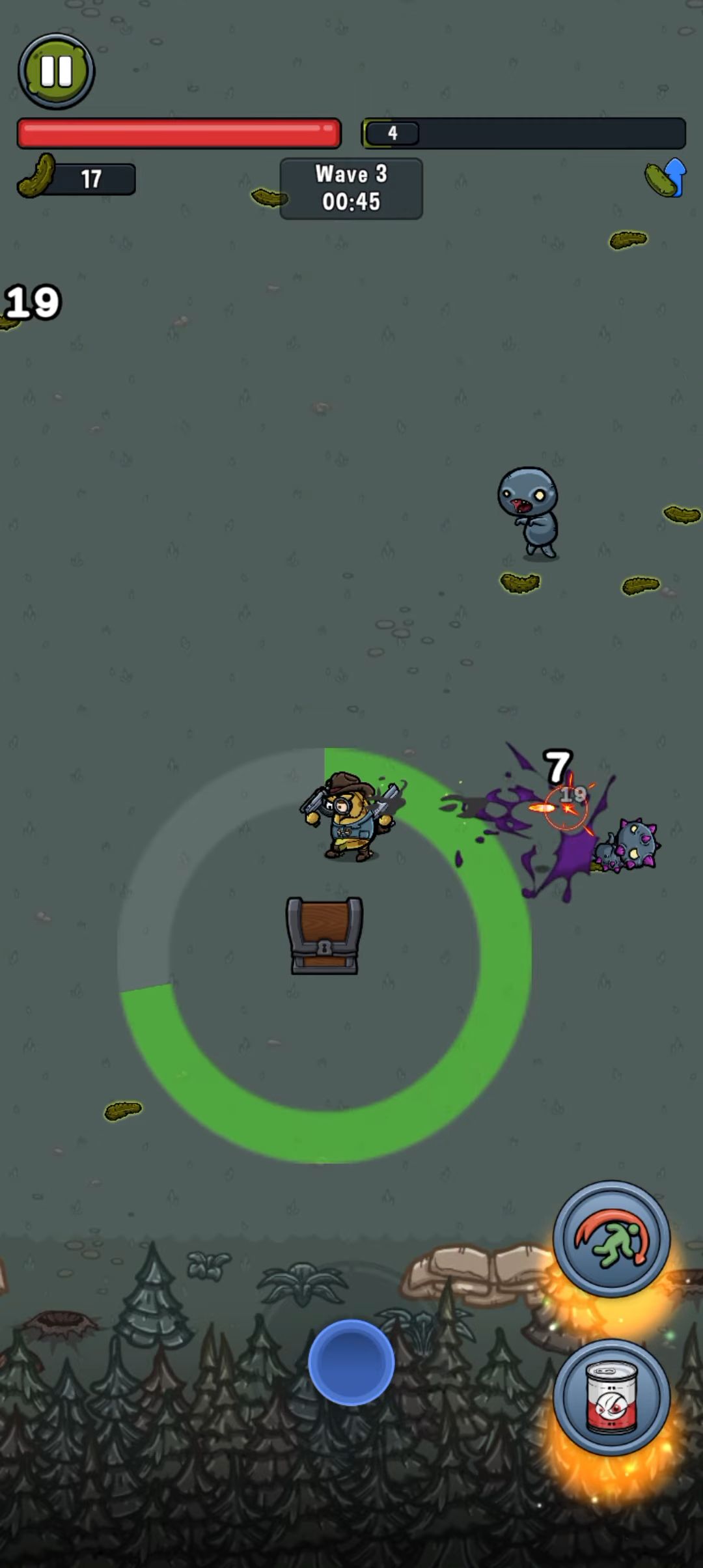 Full version of Android Top-down shooters game apk Pickle Pete: Survivor for tablet and phone.