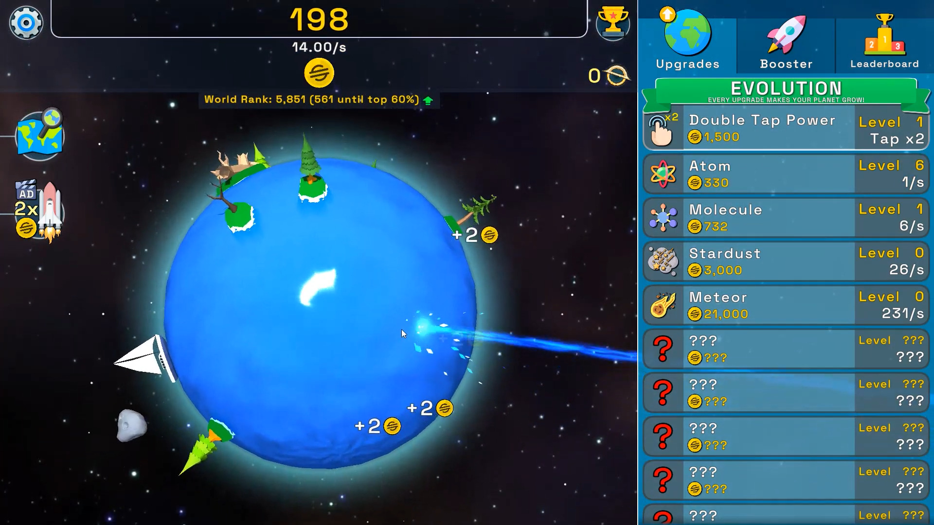 Full version of Android Clicker game apk Planet Evolution: Idle Clicker for tablet and phone.