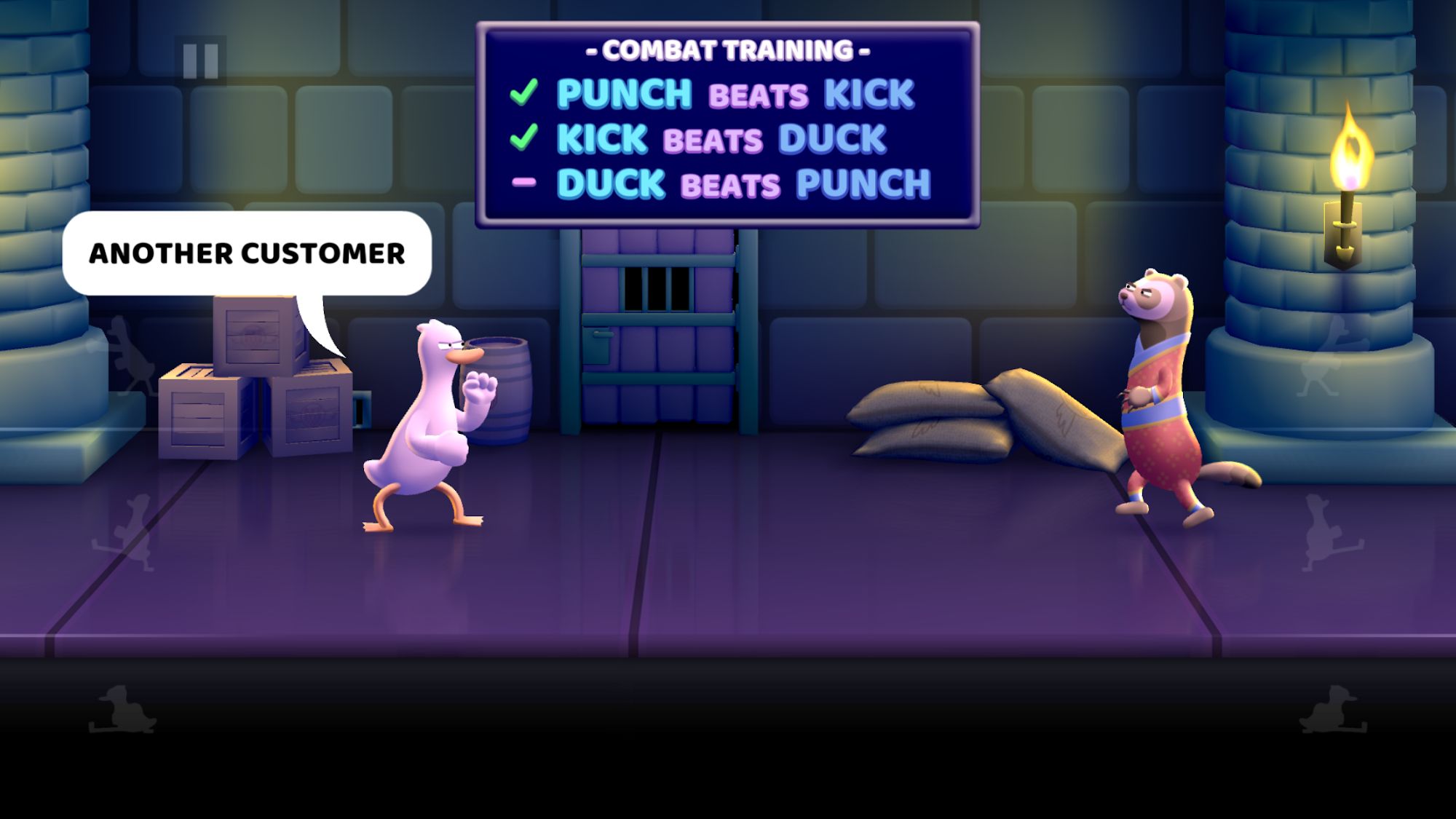 Full version of Android Beat ’em up game apk Punch Kick Duck for tablet and phone.