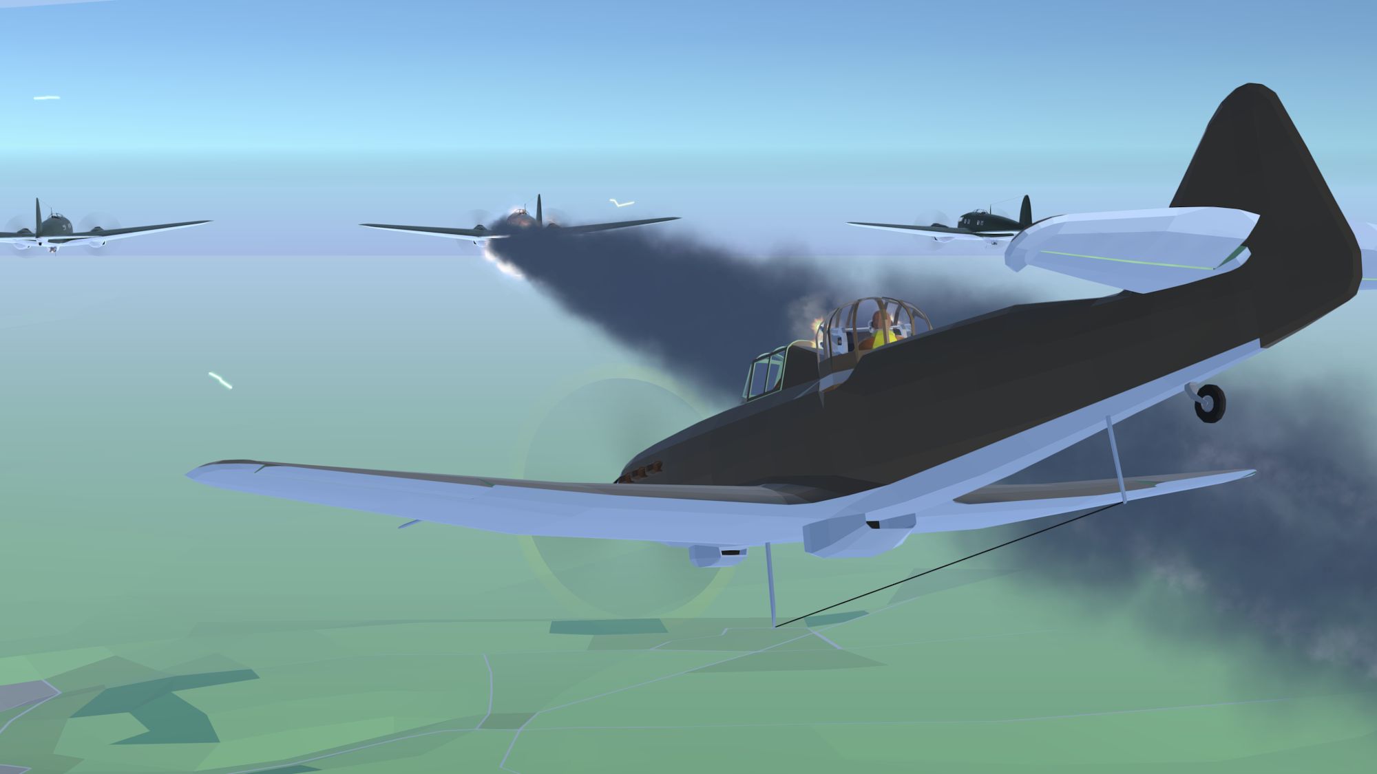 Full version of Android Flight simulator game apk Sky On Fire : 1940 for tablet and phone.
