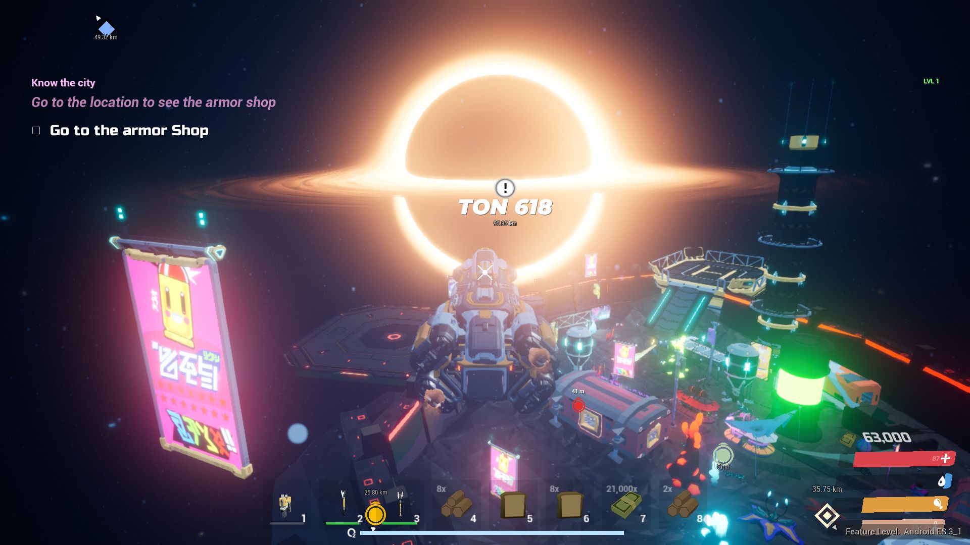 Full version of Android Space game apk STARSKY OPEN WORLD for tablet and phone.