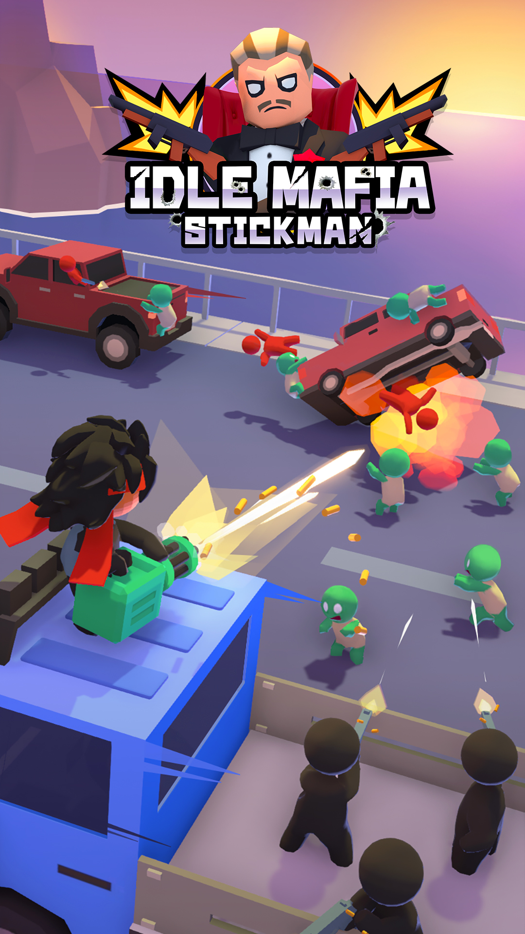 Full version of Android Shooter game apk Stickman: Idle Mafia for tablet and phone.
