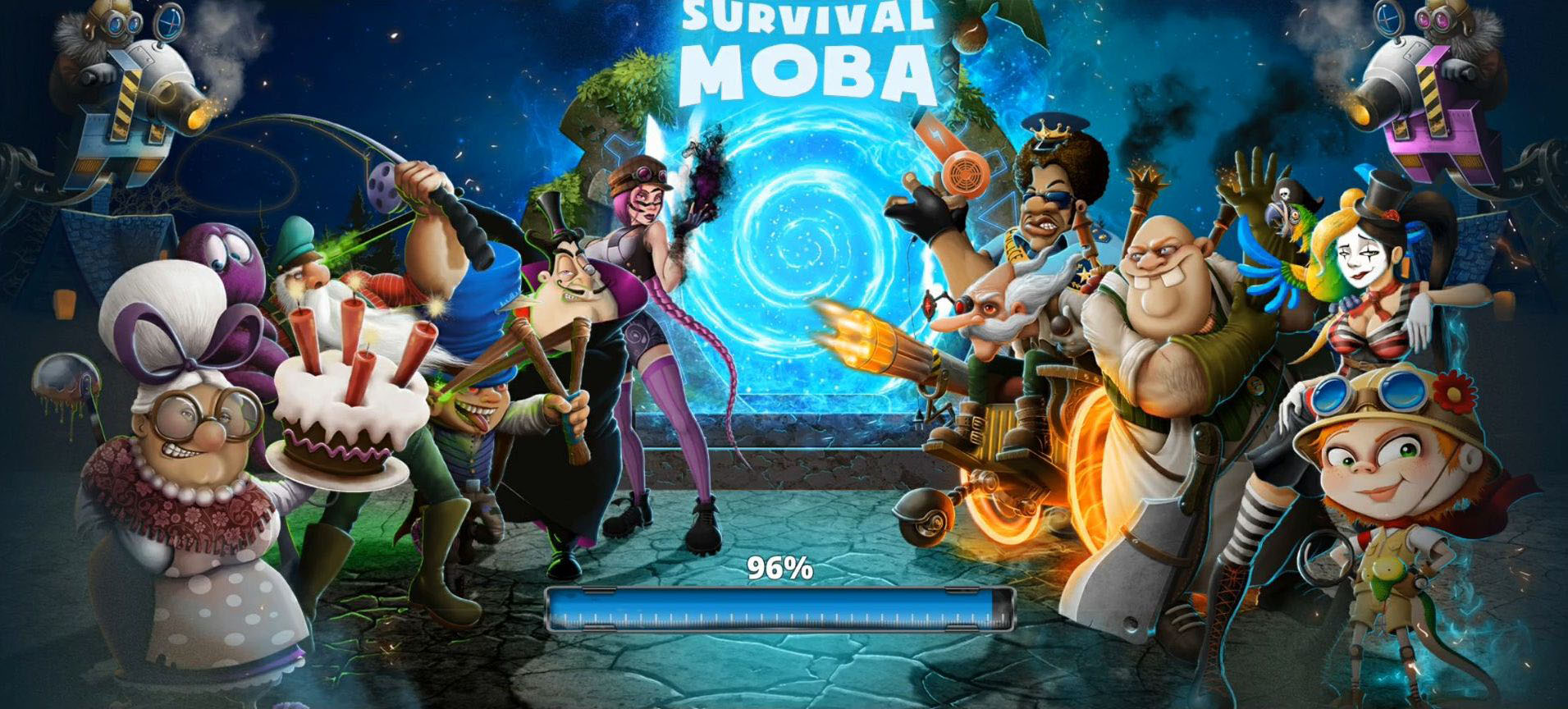Full version of Android Battle arena game apk Survival MOBA for tablet and phone.