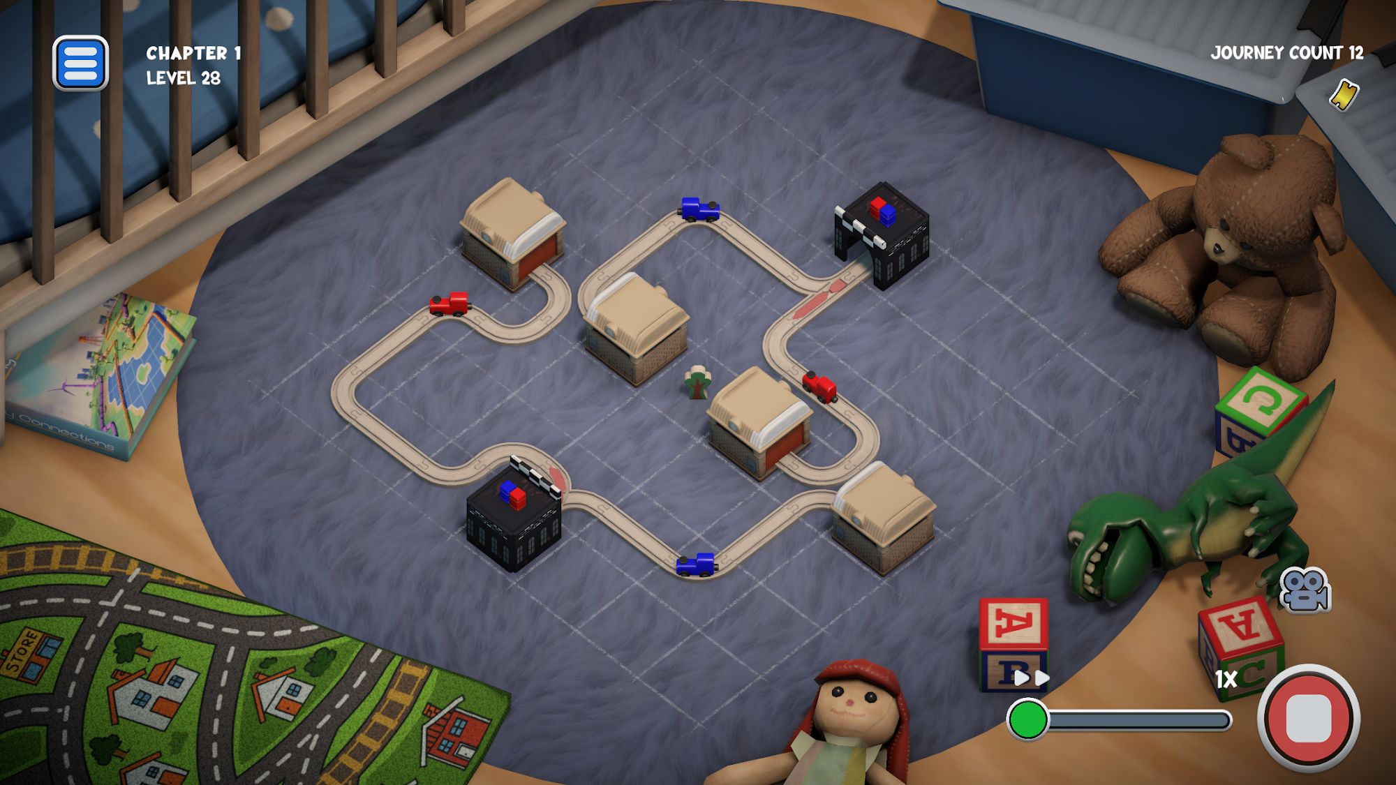 Full version of Android Logic game apk Teeny Tiny Trains for tablet and phone.