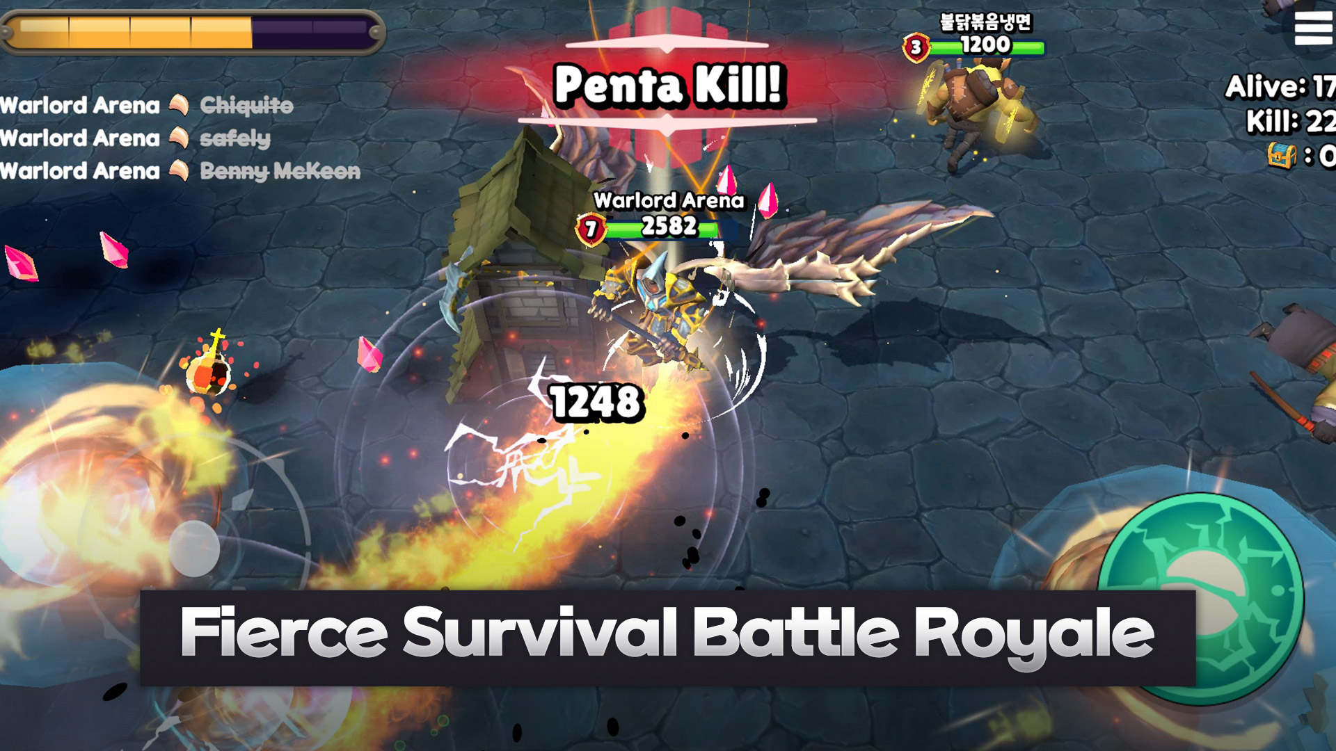 Full version of Android Battle arena game apk Warlord Arena.io : Evolution for tablet and phone.