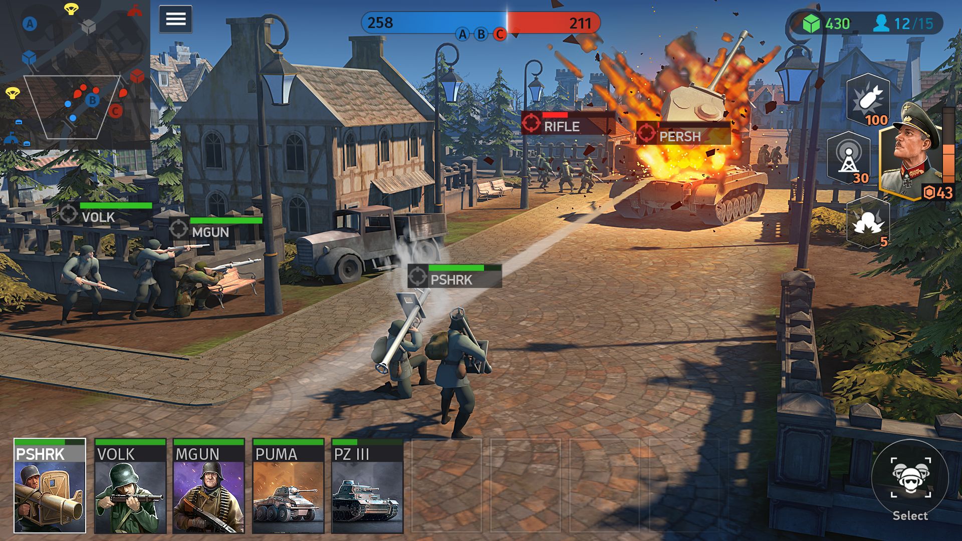 Full version of Android War game apk World War Armies: WW2 PvP RTS for tablet and phone.
