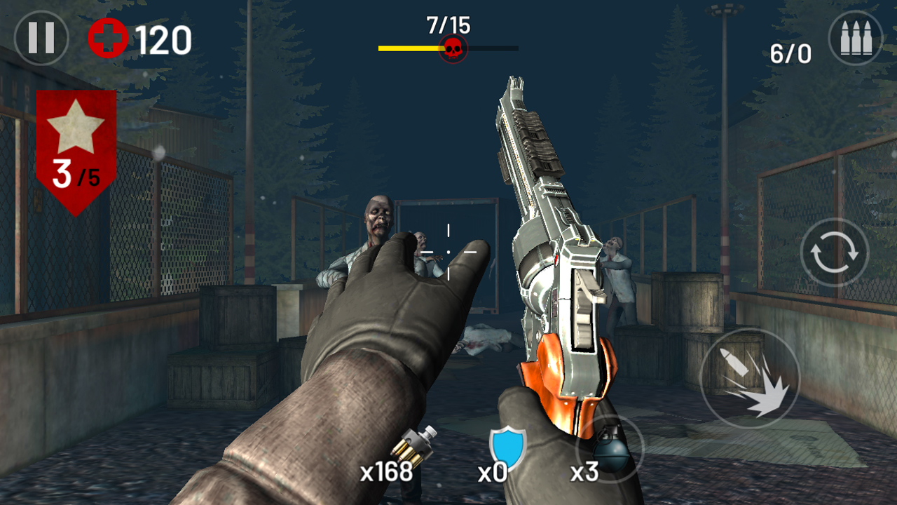 Full version of Android Zombie shooters game apk Zombie Hunter Fire for tablet and phone.