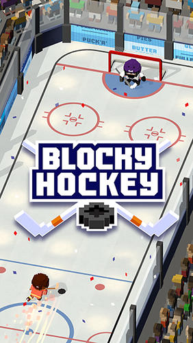 Full version of Android Hockey game apk Blocky hockey: Ice runner for tablet and phone.