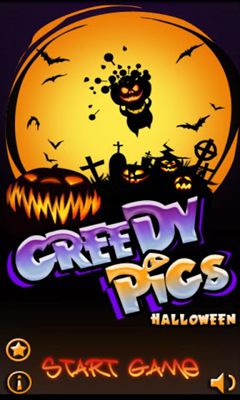 Full version of Android Arcade game apk Greedy Pigs Halloween for tablet and phone.