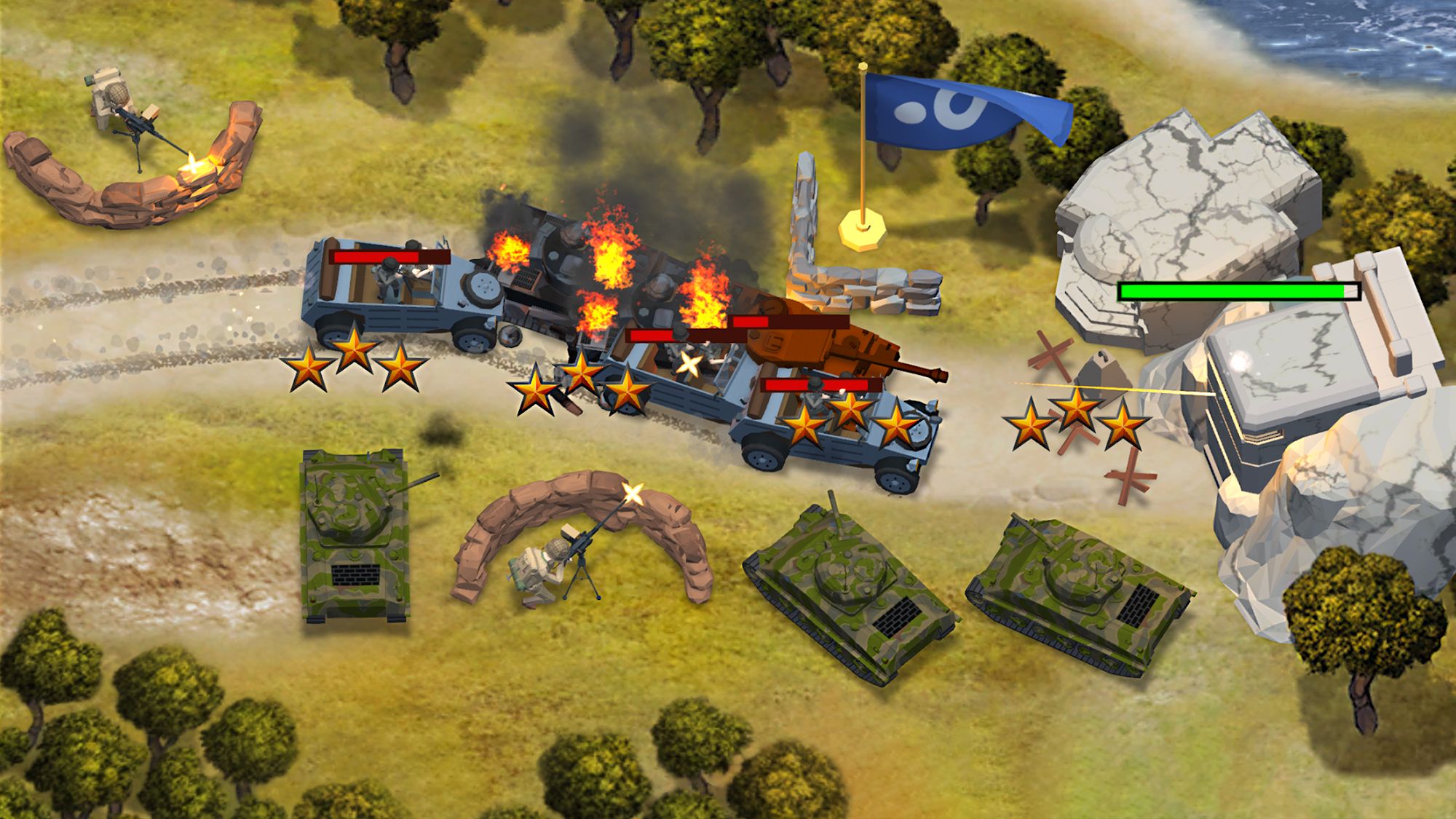 Full version of Android apk app WWII Defense: RTS Army TD game for tablet and phone.