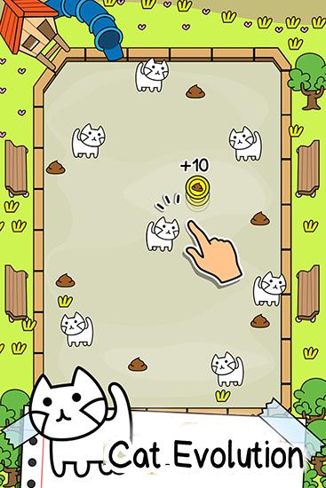 Full version of Android Time killer game apk Cat evolution for tablet and phone.