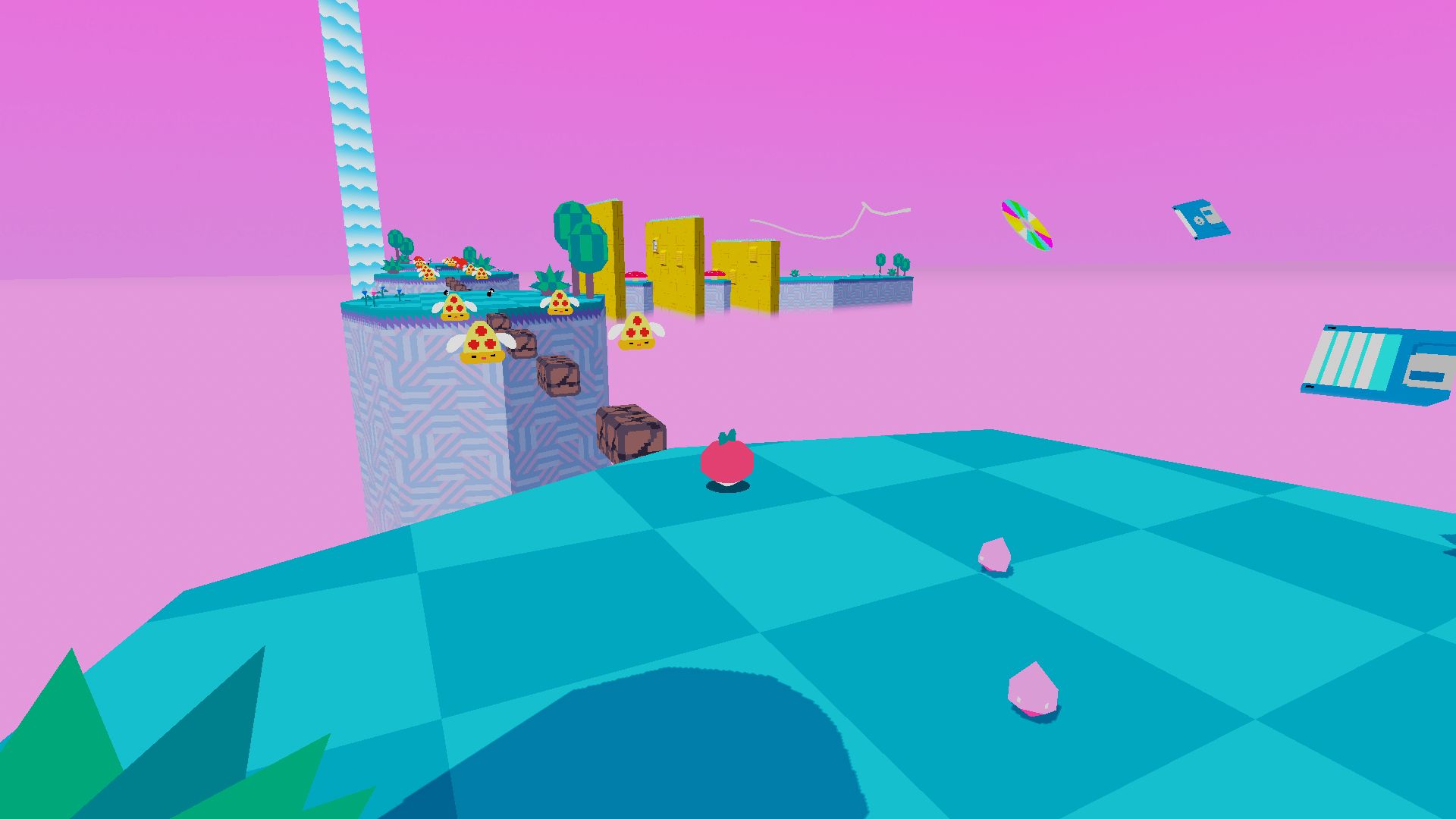 Gameplay of the Dadish 3D for Android phone or tablet.