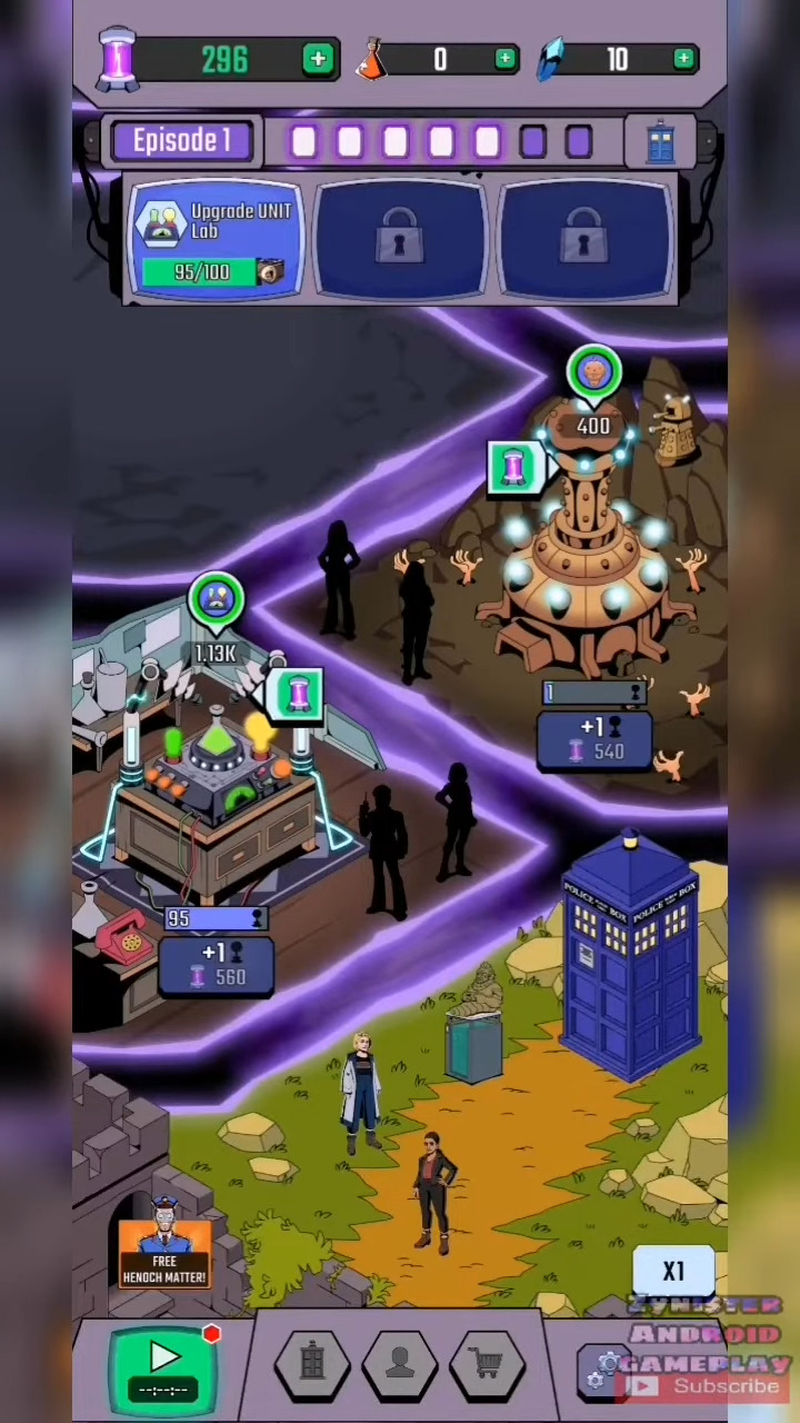 Gameplay of the Doctor Who: Lost in Time for Android phone or tablet.