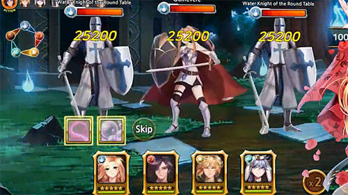 Gameplay of the Dungeon and goddess: Hero collecting rpg for Android phone or tablet.