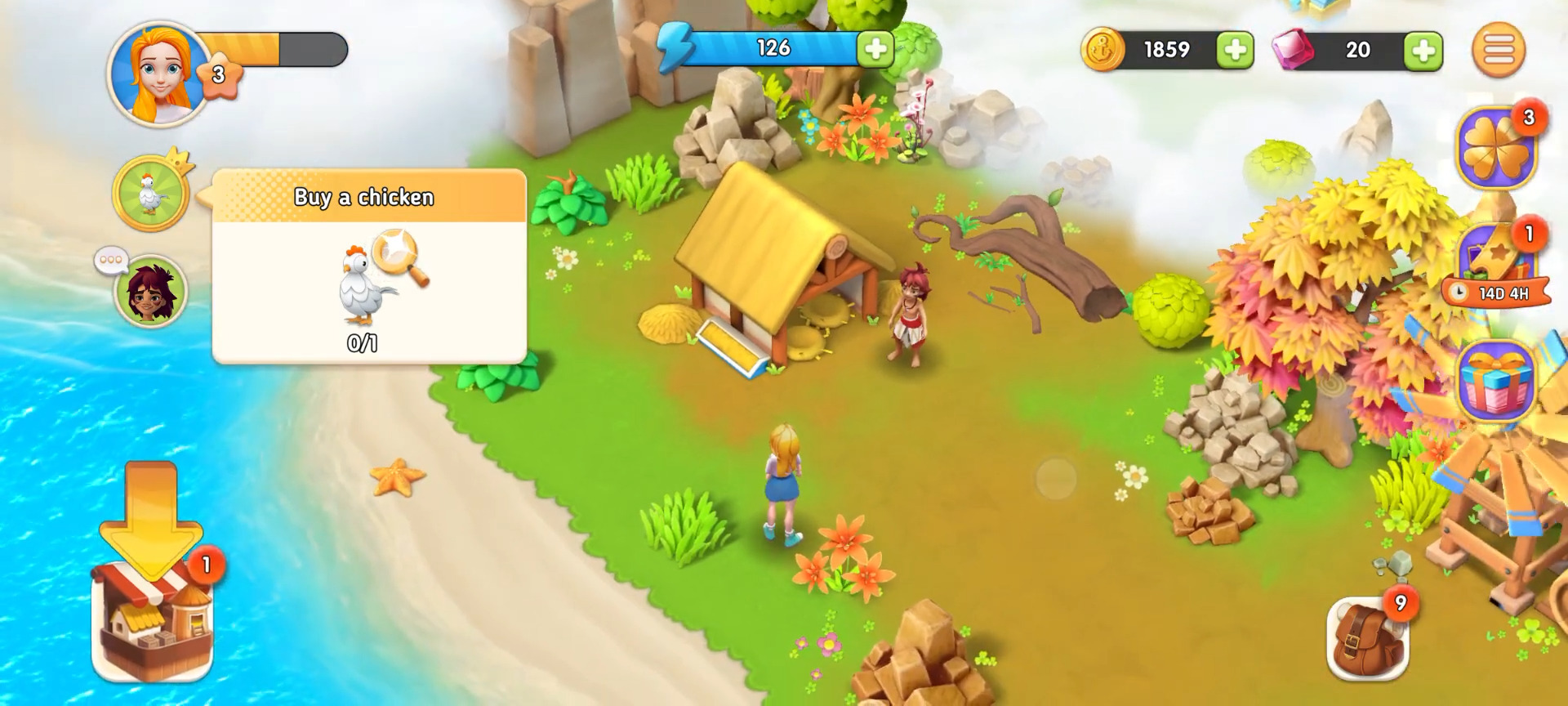 Gameplay of the Island Farm Adventure for Android phone or tablet.