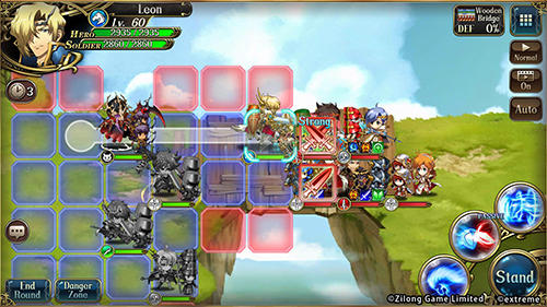 Gameplay of the Langrisser sea for Android phone or tablet.