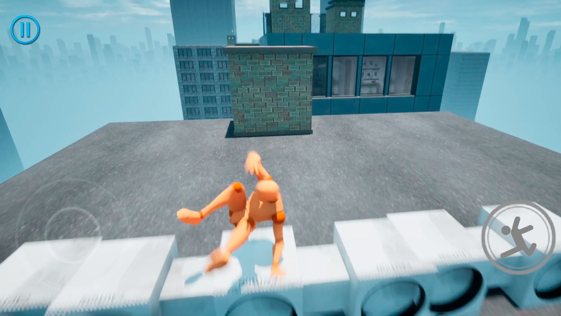 Gameplay of the Rooftops Parkour Freerun for Android phone or tablet.