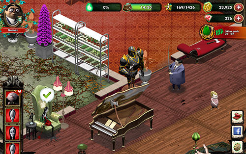 Gameplay of the The Addams family: Mystery mansion for Android phone or tablet.