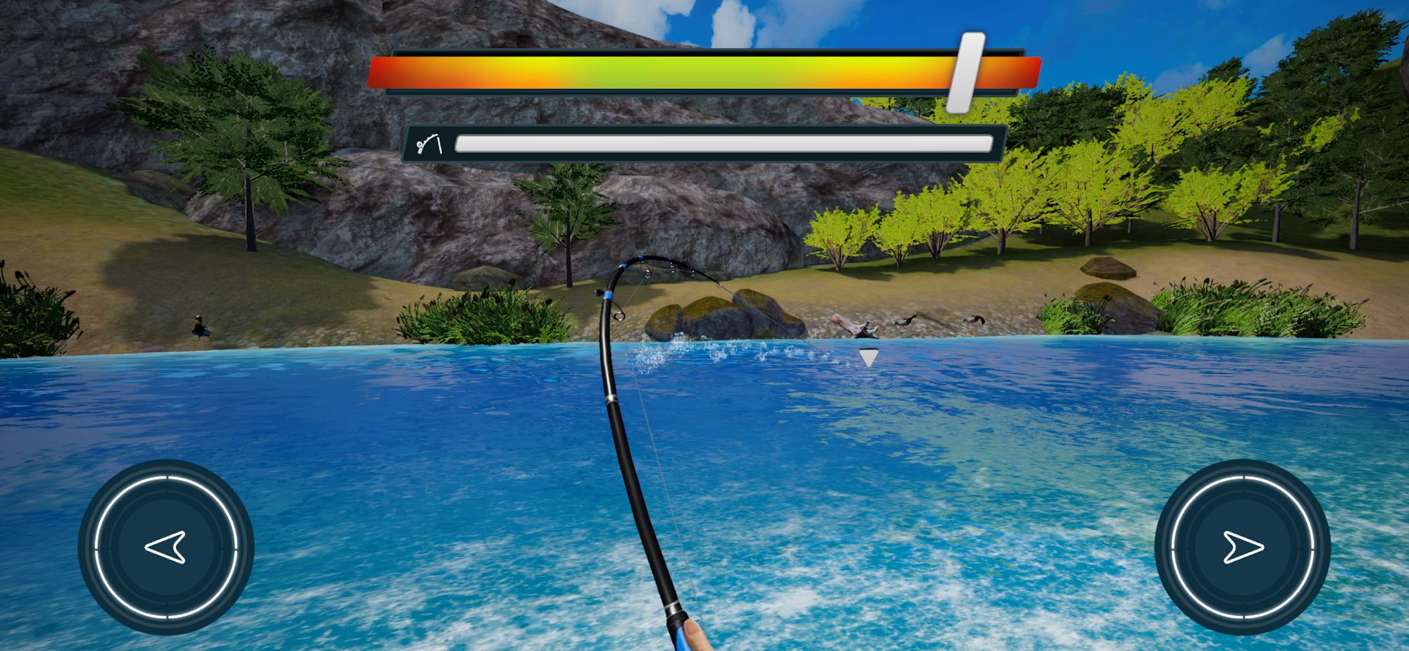 Gameplay of the Ultimate Fishing Mobile for Android phone or tablet.