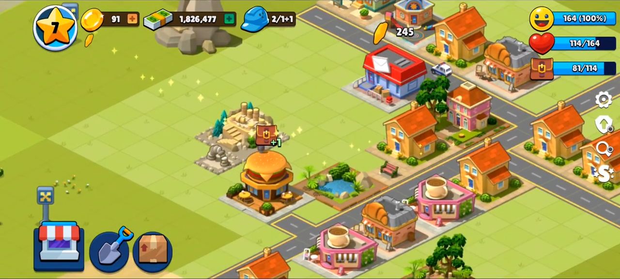 Gameplay of the Village City: Town Building for Android phone or tablet.