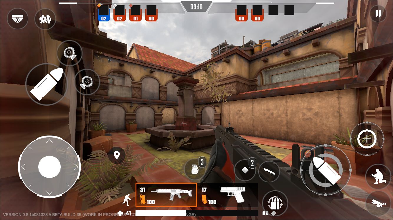 Gameplay of the WAR IN ARMS: PRIME FORCES CQB for Android phone or tablet.