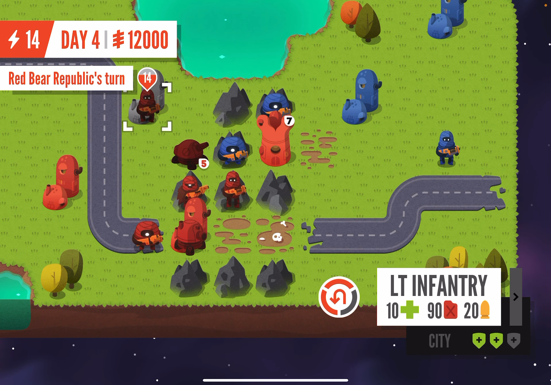 Gameplay of the Warbits+ for Android phone or tablet.