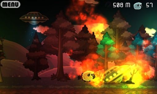 Gameplay of the Aliens vs sheep for Android phone or tablet.