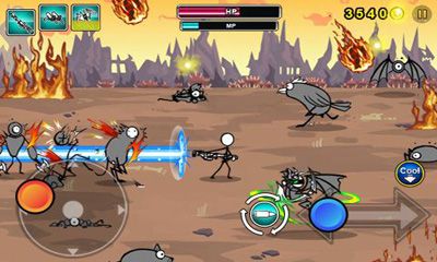 Gameplay of the Cartoon Wars: Gunner+ for Android phone or tablet.