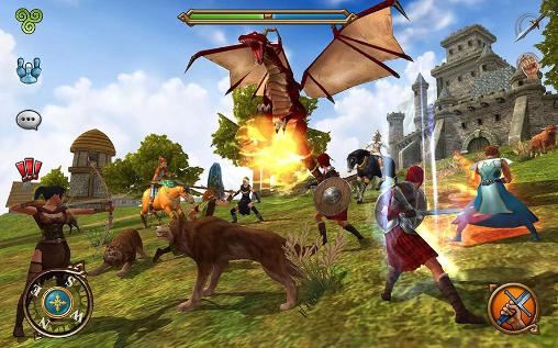 Gameplay of the Celtic heroes: 3D MMO for Android phone or tablet.