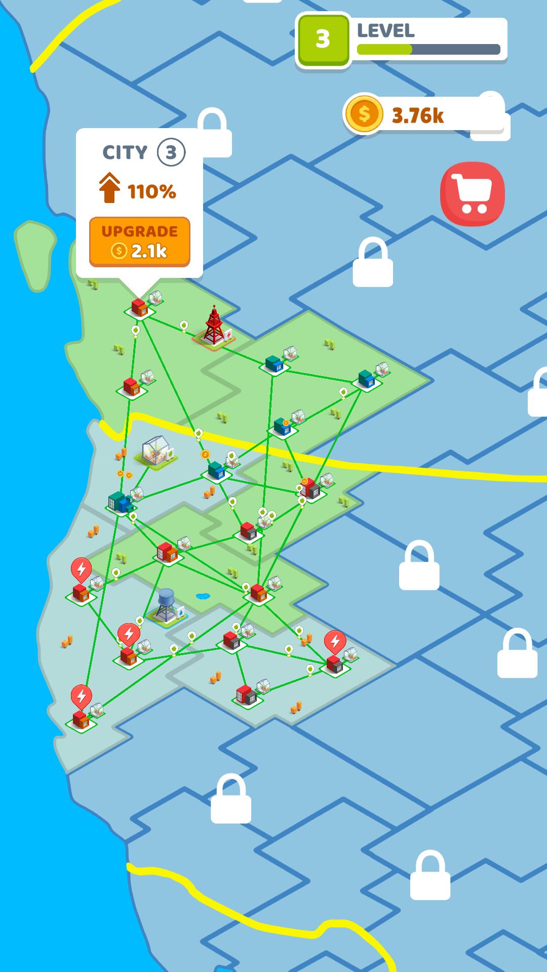 Connect Map - Android game screenshots.