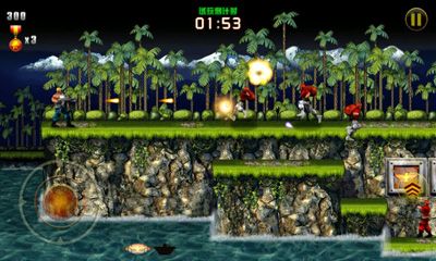 Gameplay of the Contra Evolution for Android phone or tablet.