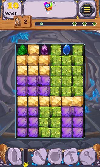 Gameplay of the Gem rescue: Save my gold for Android phone or tablet.