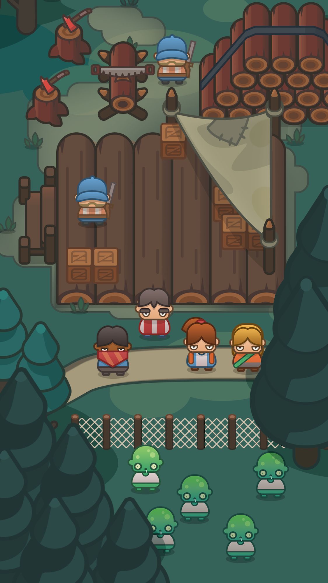 Idle Outpost: Upgrade Games - Android game screenshots.