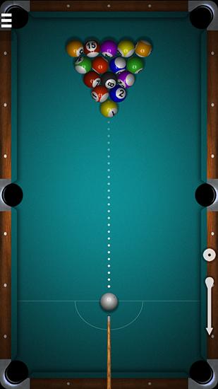 Gameplay of the Micro pool for Android phone or tablet.