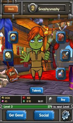 Gameplay of the Spell Slingers for Android phone or tablet.