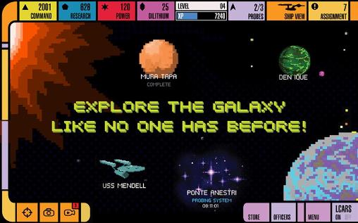 Gameplay of the Star trek: Trexels for Android phone or tablet.